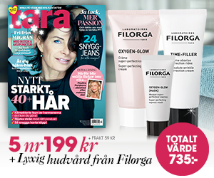 Tidningspremie: 5 nr av Tara + hudvård från Filorga