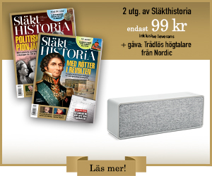 Tidningspremie: Släkthistoria + Trådlös högtalare från Nordic